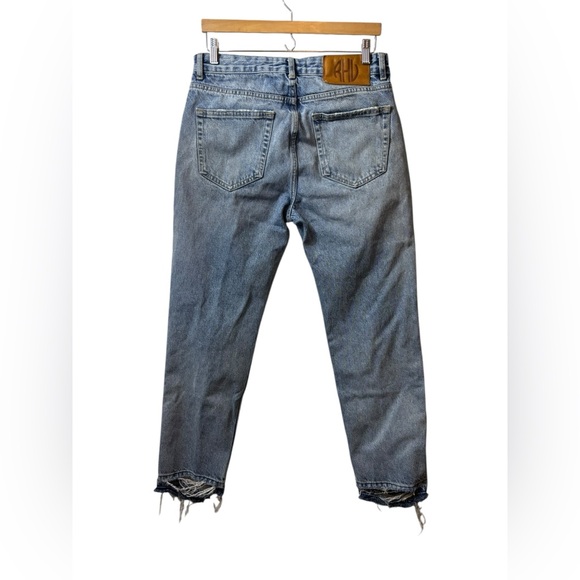 Zara Rhuigi | denim blue jeans button button fly 32 distressed - Picture 2 of 9
